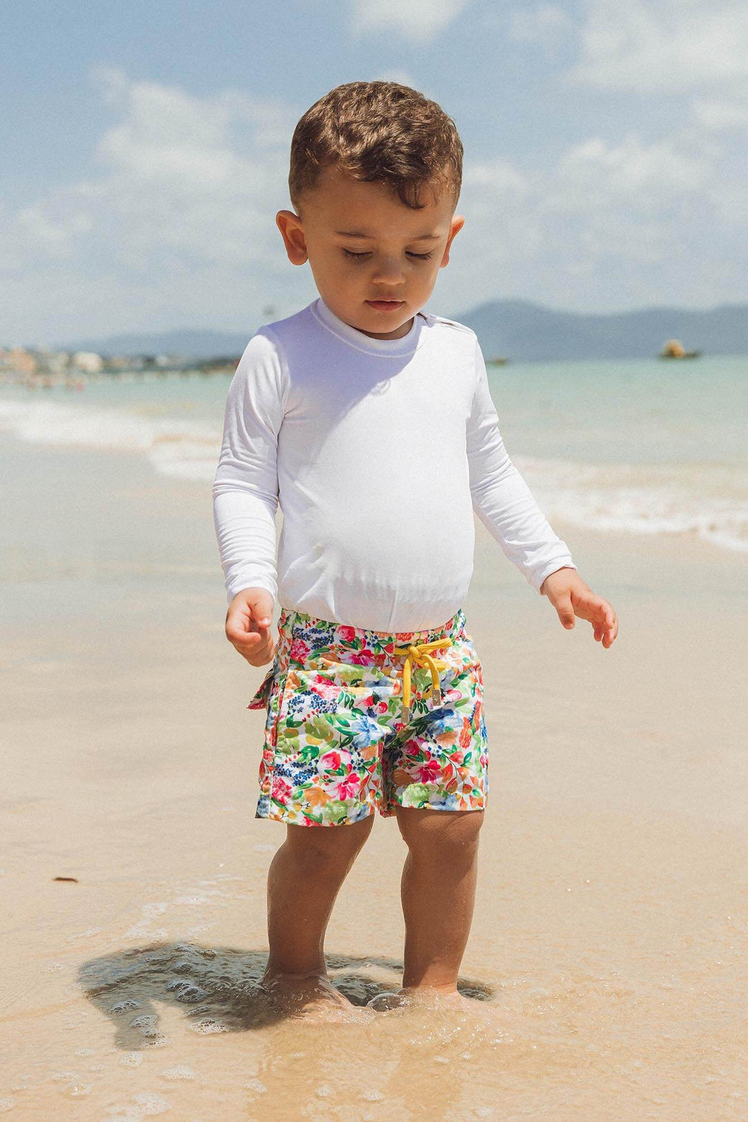 Body Infantil Roupa De Praia Proteção Solar Para Bebe Body