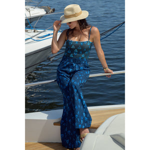 Calça Collab Nautica Charada Conceito Azul Marinho
