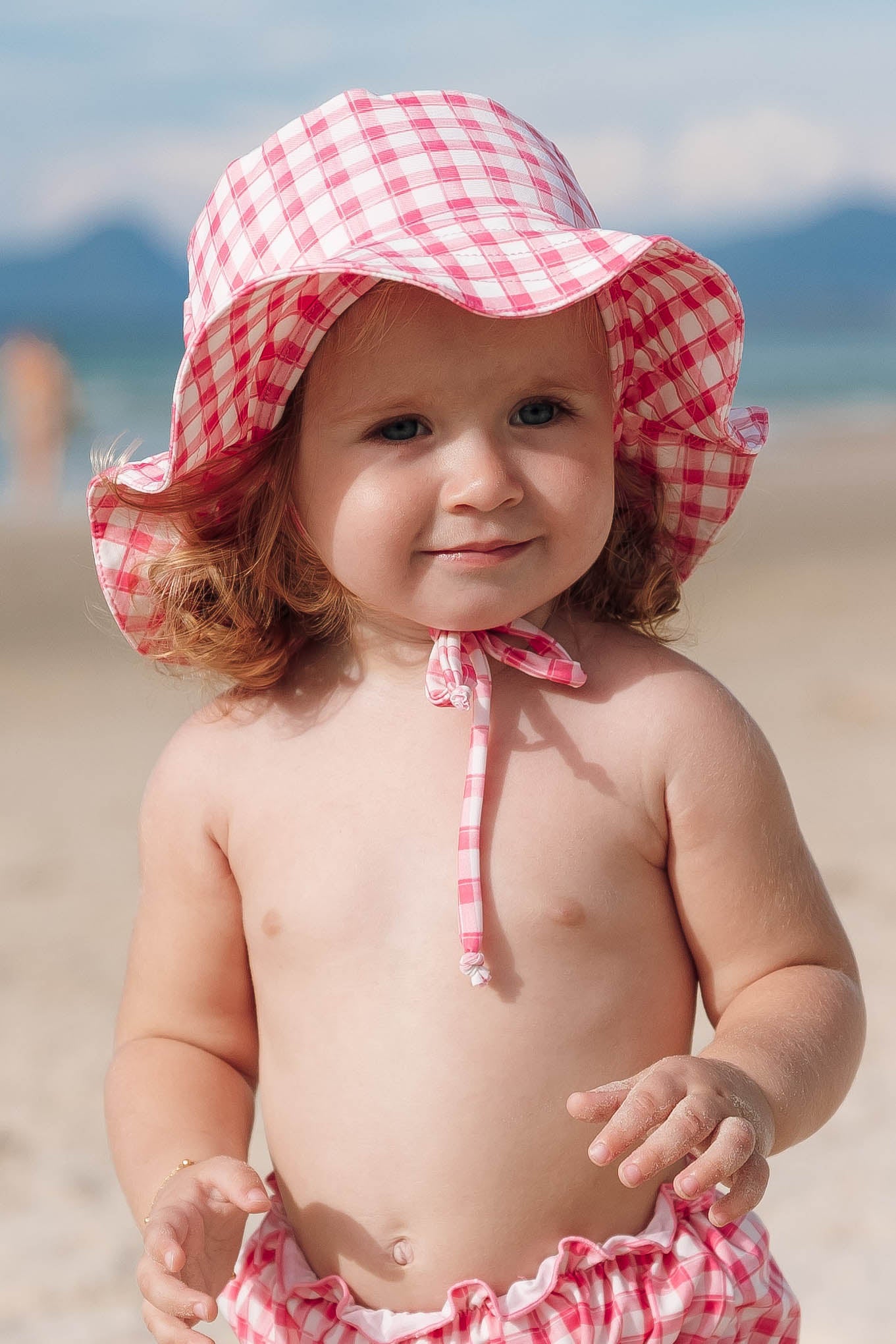 Chapéu de Praia Infantil com Proteção UV Vichy Rosa