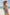 Maio de praia com laço nas cotas da lili sampedro na estampa renda jeans