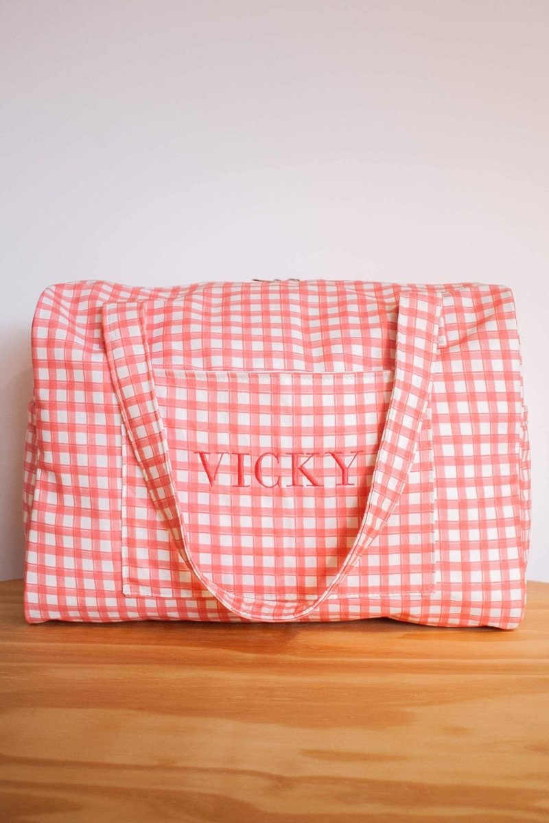 Mala de Viagem Vichy Rosa