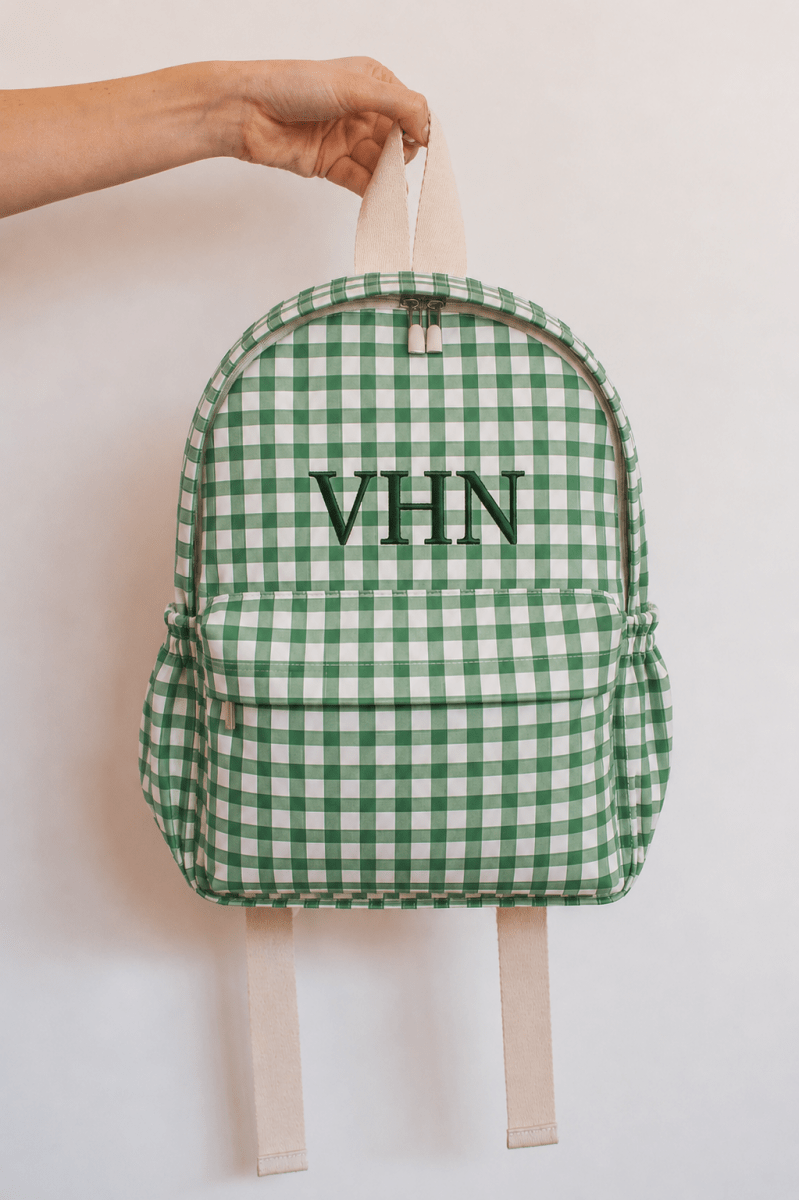 Mochila Infantil Vichy Verde - Lili Sampedro