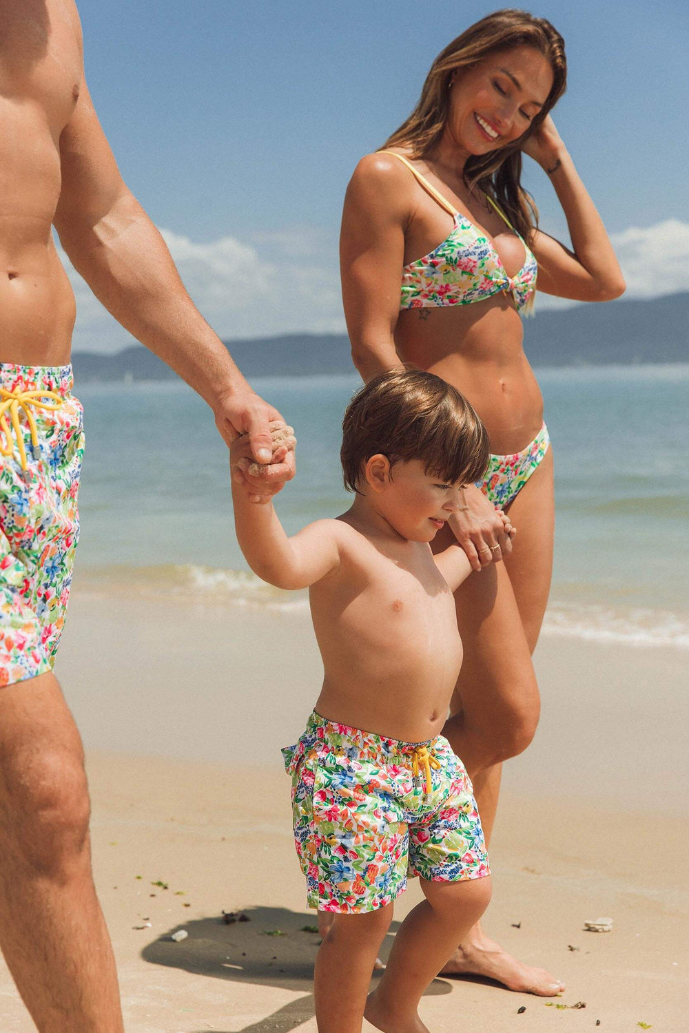 Shorts Roupa De Praia Mae E Filho Short Infantil De Praia