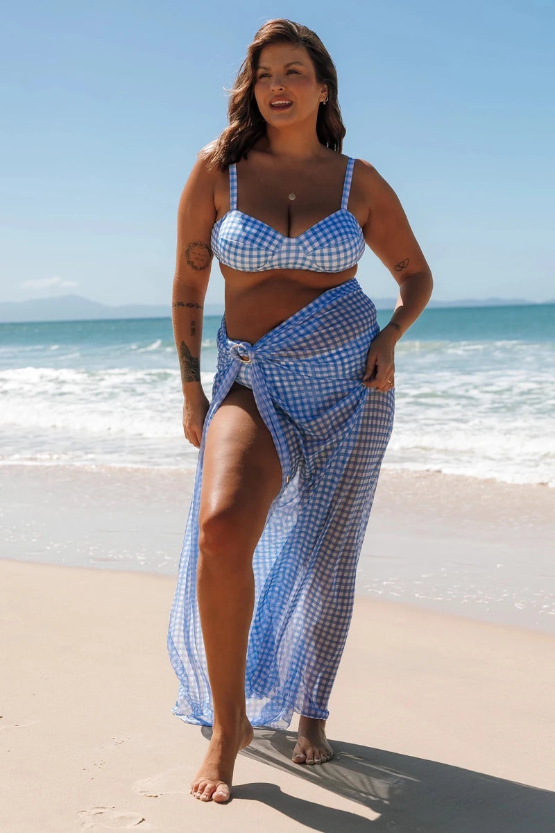 Pareô Cathy Vichy Azul