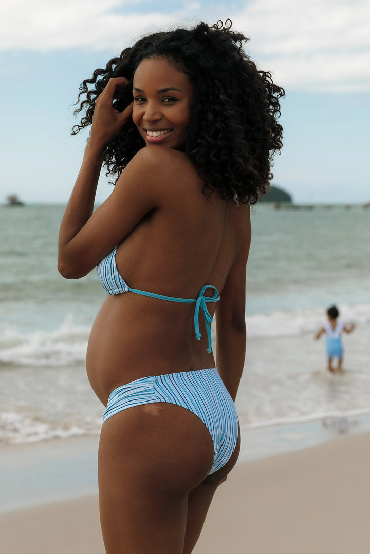 Top Nobu Listras Azul Claro