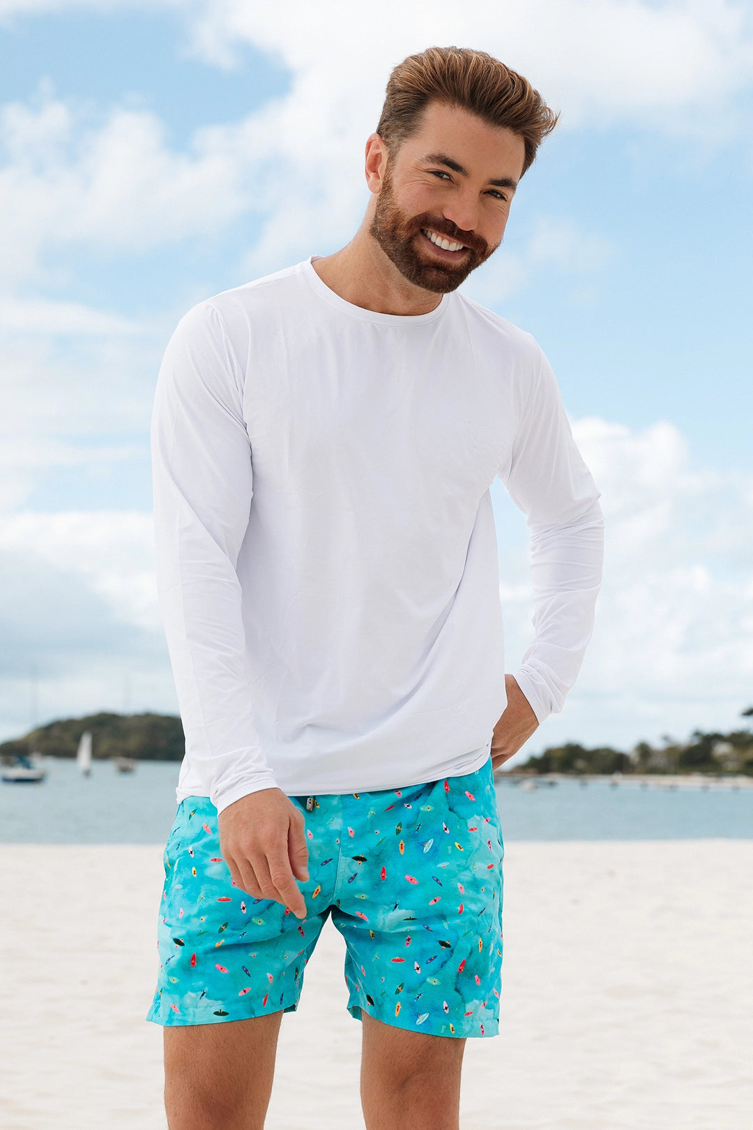 Camiseta Masculina Proteção UV Branca