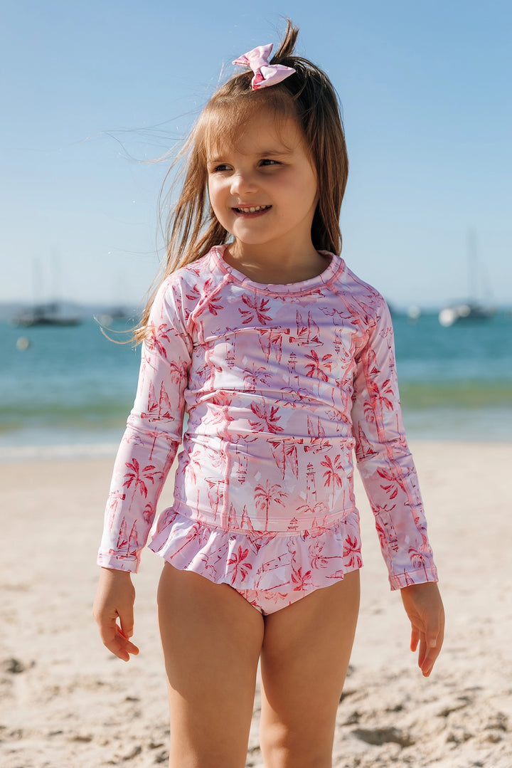 Camiseta Infantil Proteção UV Veleiros