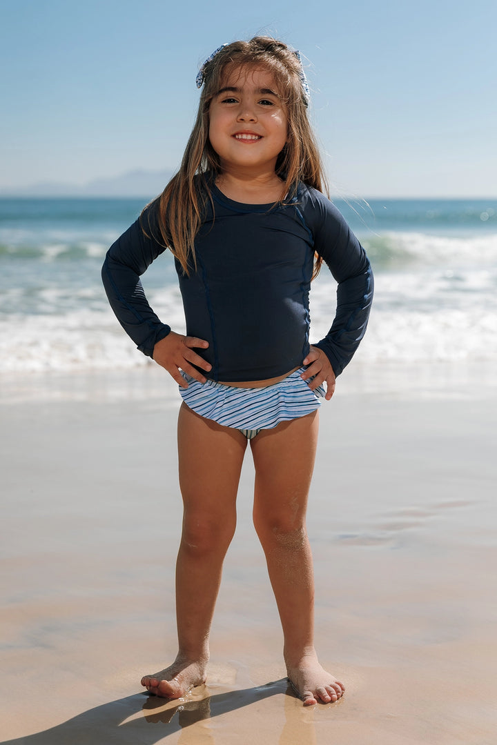 Camiseta Infantil Proteção UV Azul Marinho