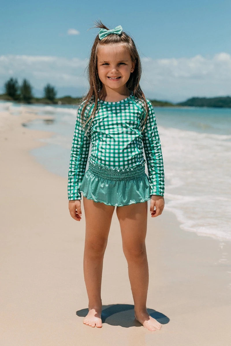 Camiseta Infantil Proteção UV Vichy Verde