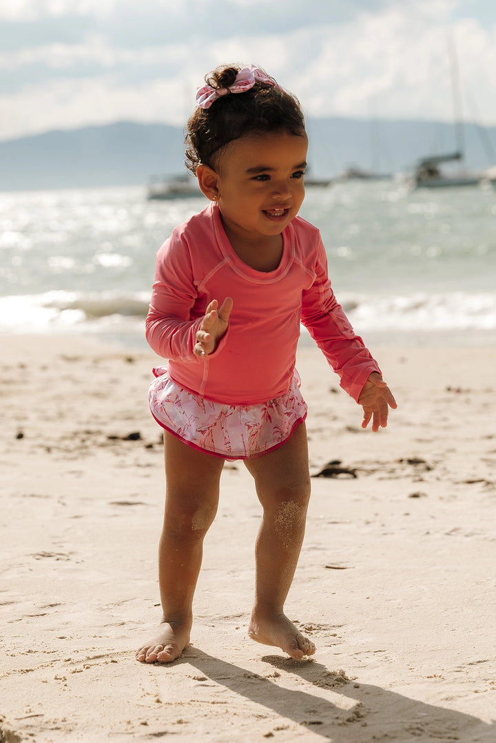 Camiseta Infantil Proteção UV Rosa