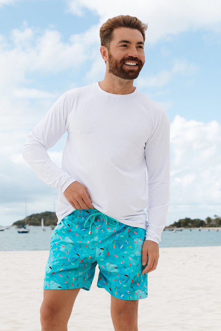 Camiseta Masculina Proteção UV Branca