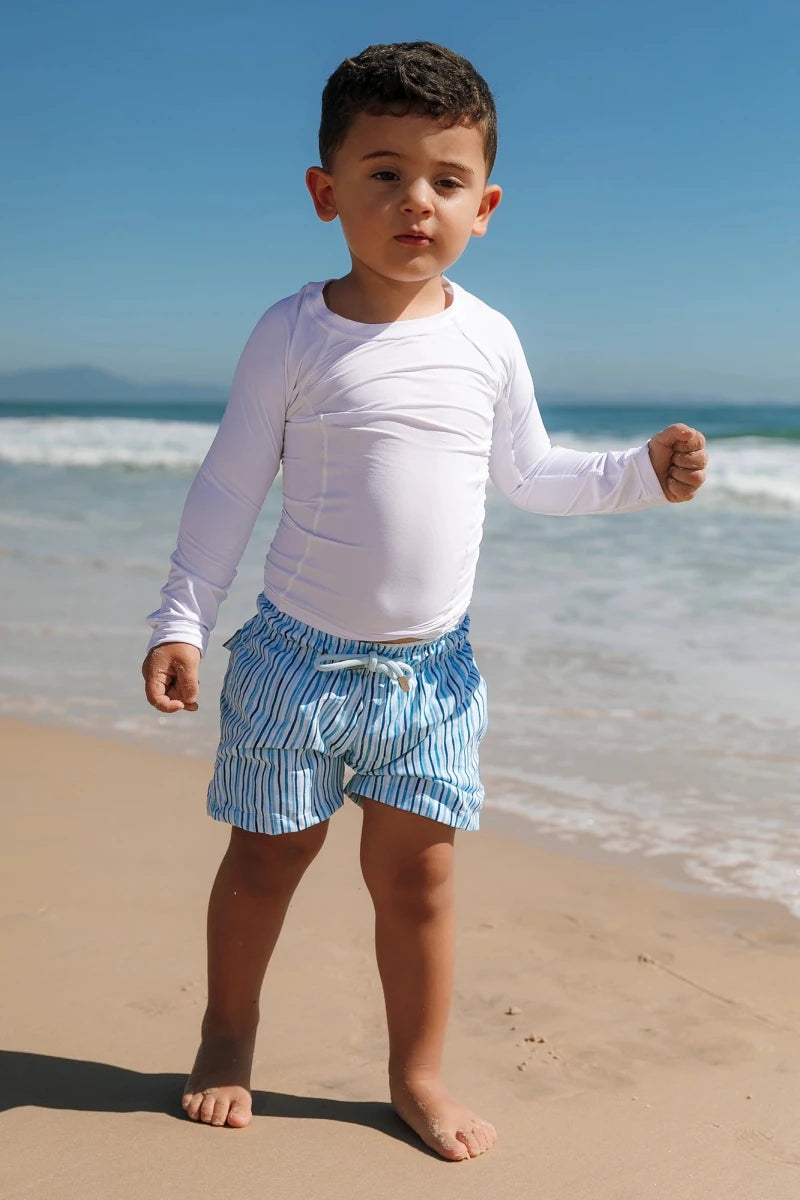 Camiseta Infantil Proteção UV Branco