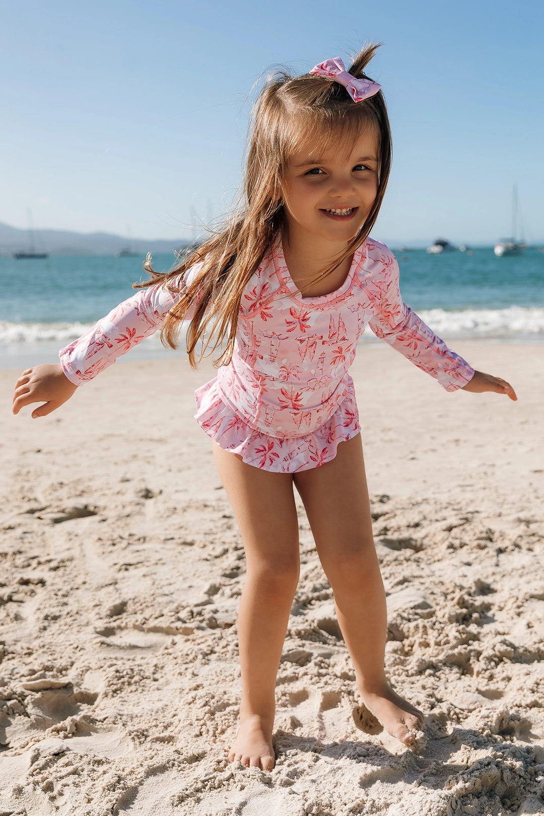 Camiseta Infantil Proteção UV Veleiros