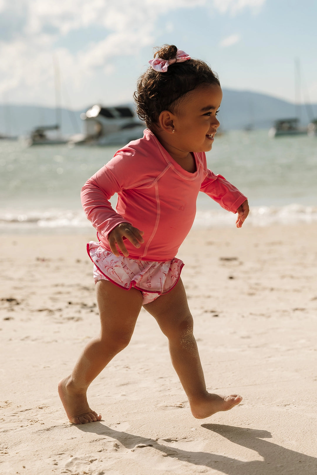 Camiseta Infantil Proteção UV Rosa