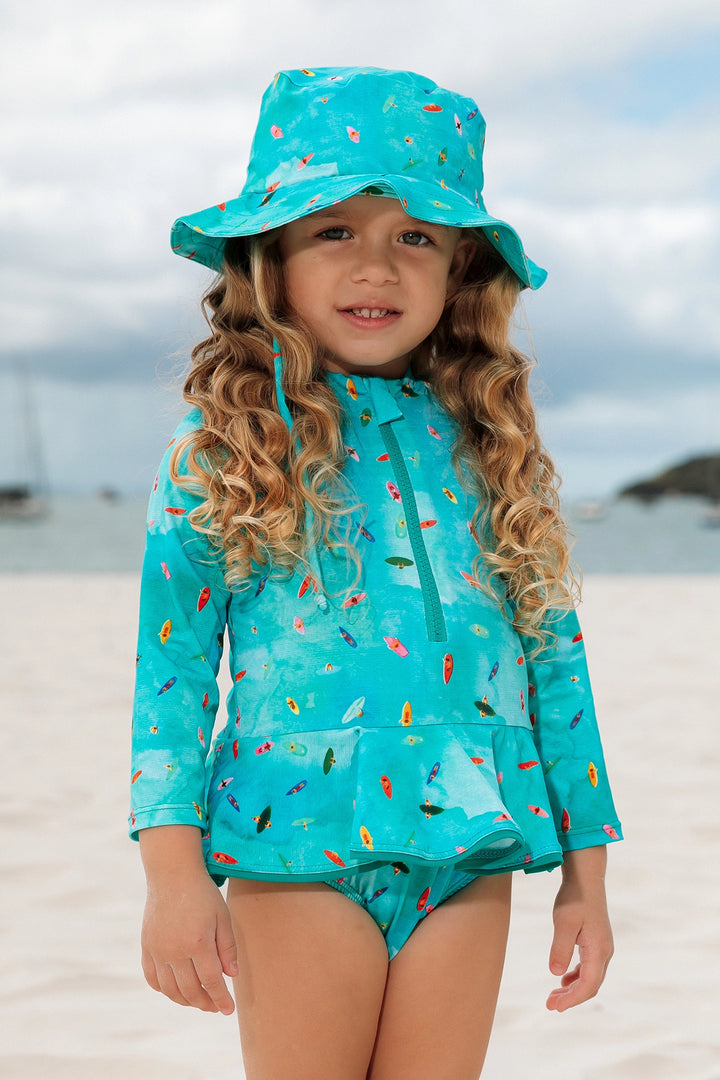 Chapéu de Praia Infantil com Proteção UV Mar