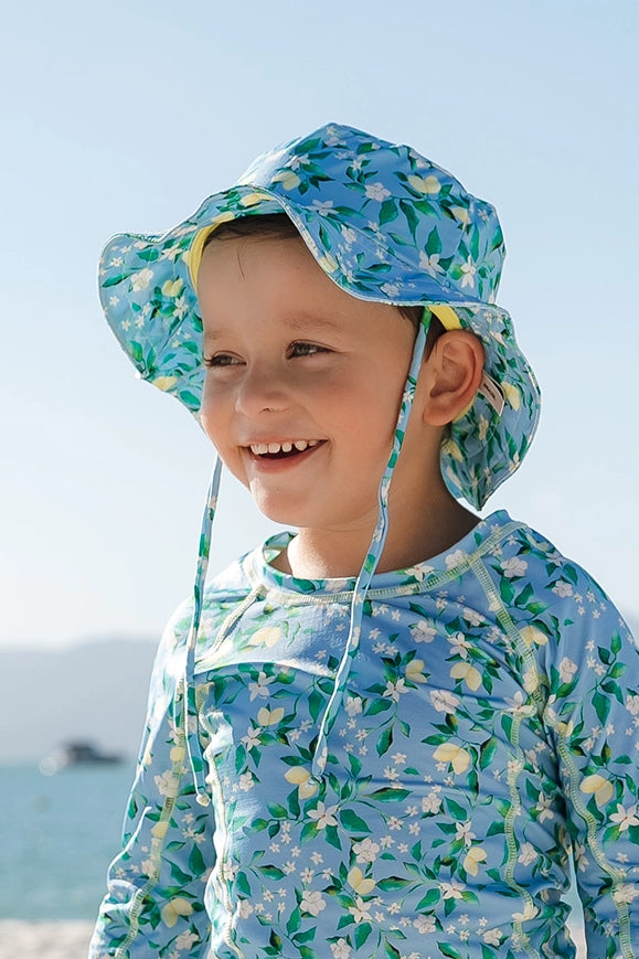 Chapéu de Praia Infantil com Proteção UV Limões