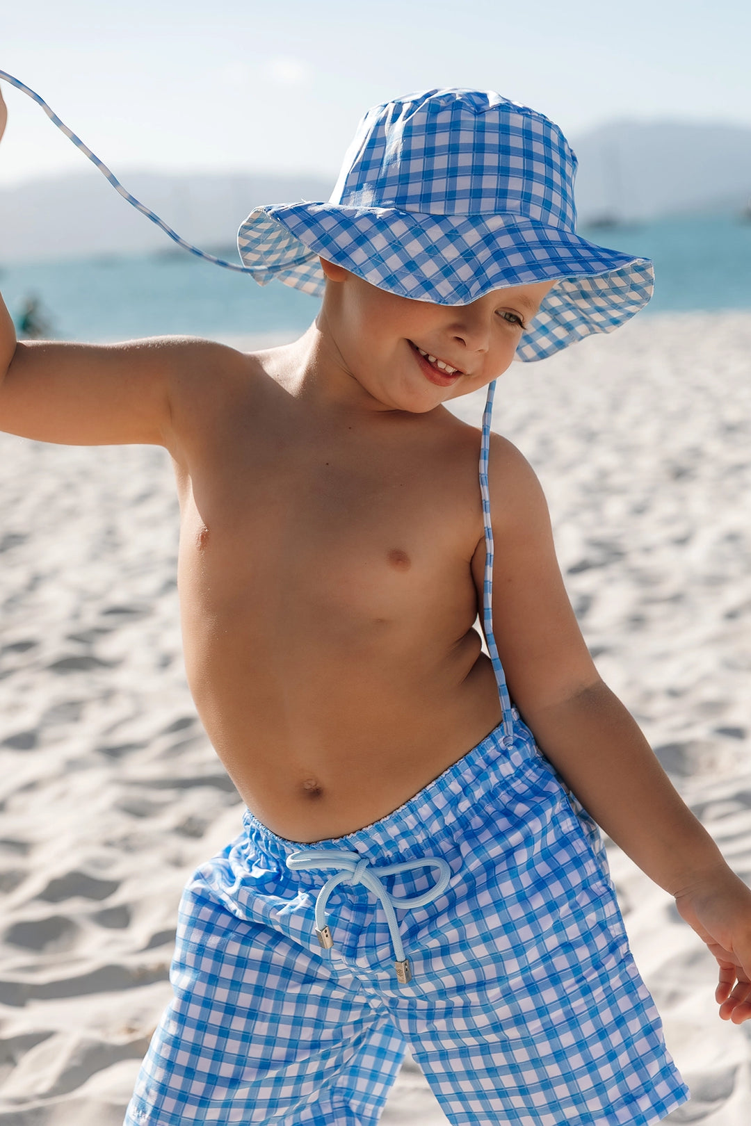 Chapéu de Praia Infantil com Proteção UV Vichy Azul