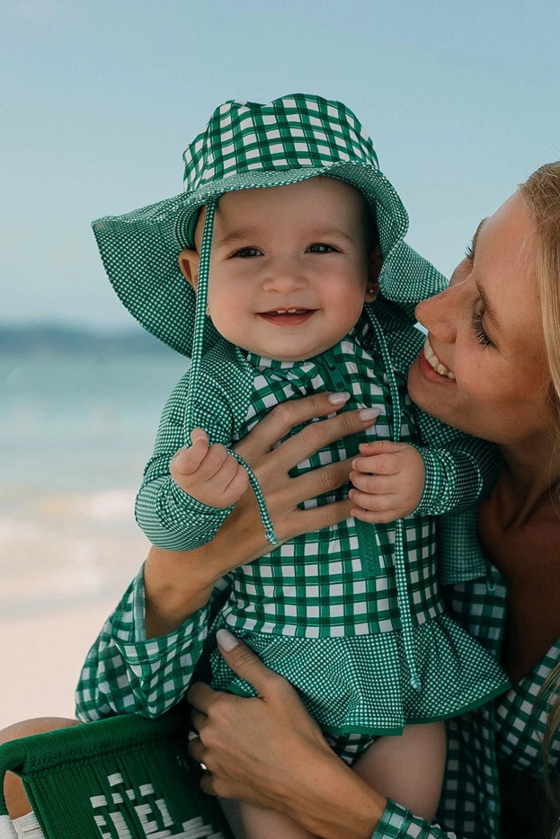 Chapéu de Praia Infantil com Proteção UV Vichy Verde