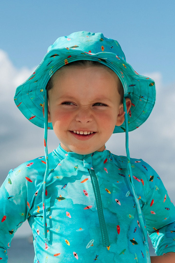 Chapéu de Praia Infantil com Proteção UV Mar