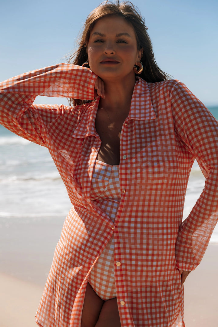 Chemise Vivi Vichy Laranja