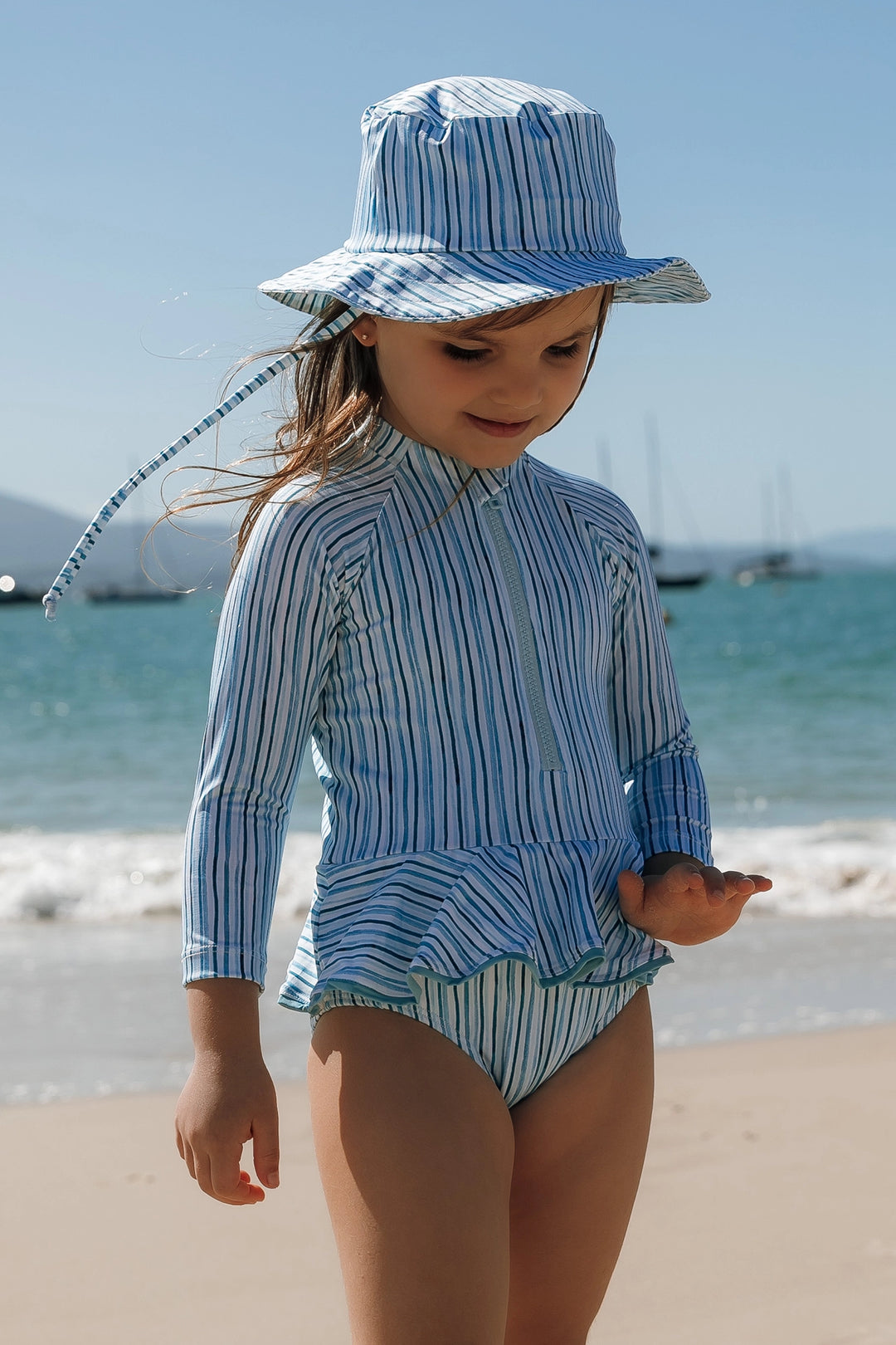 Maiô Tati Listras Azul Claro