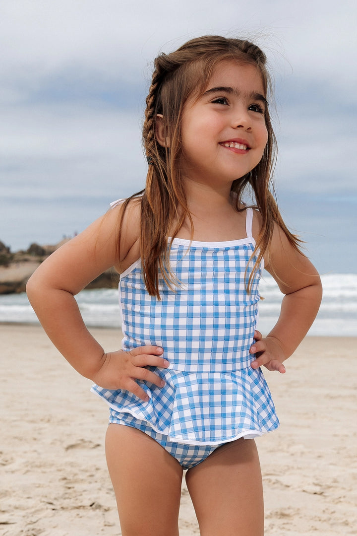 Maiô Olivia Vichy Azul