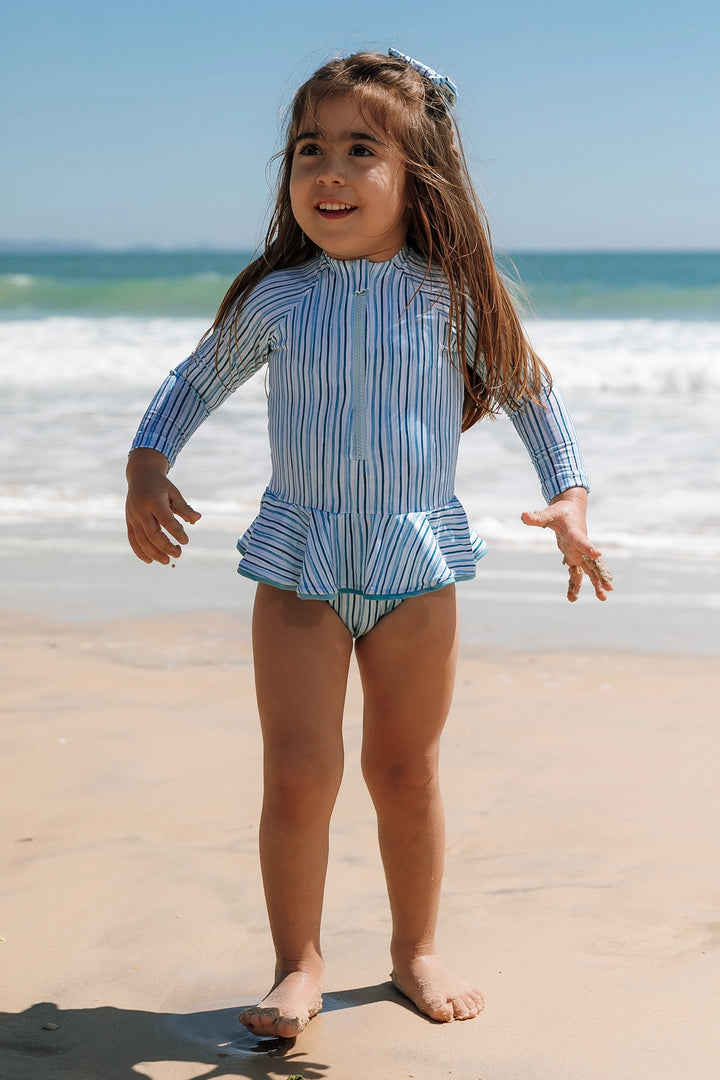 Maiô Tati Listras Azul Claro