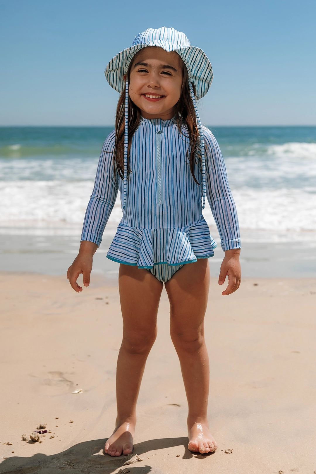 Maiô Tati Listras Azul Claro