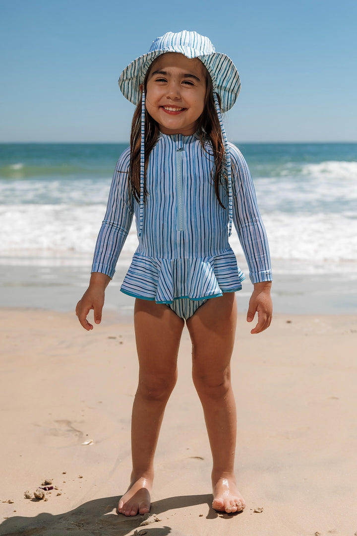 Maiô Tati Listras Azul Claro