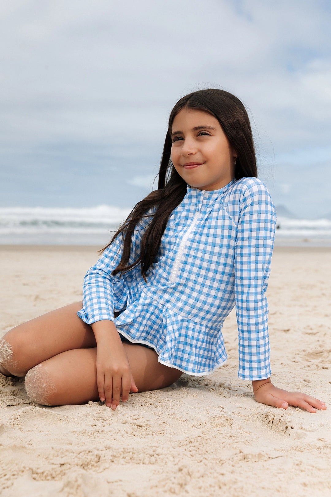 Maiô Tati Vichy Azul