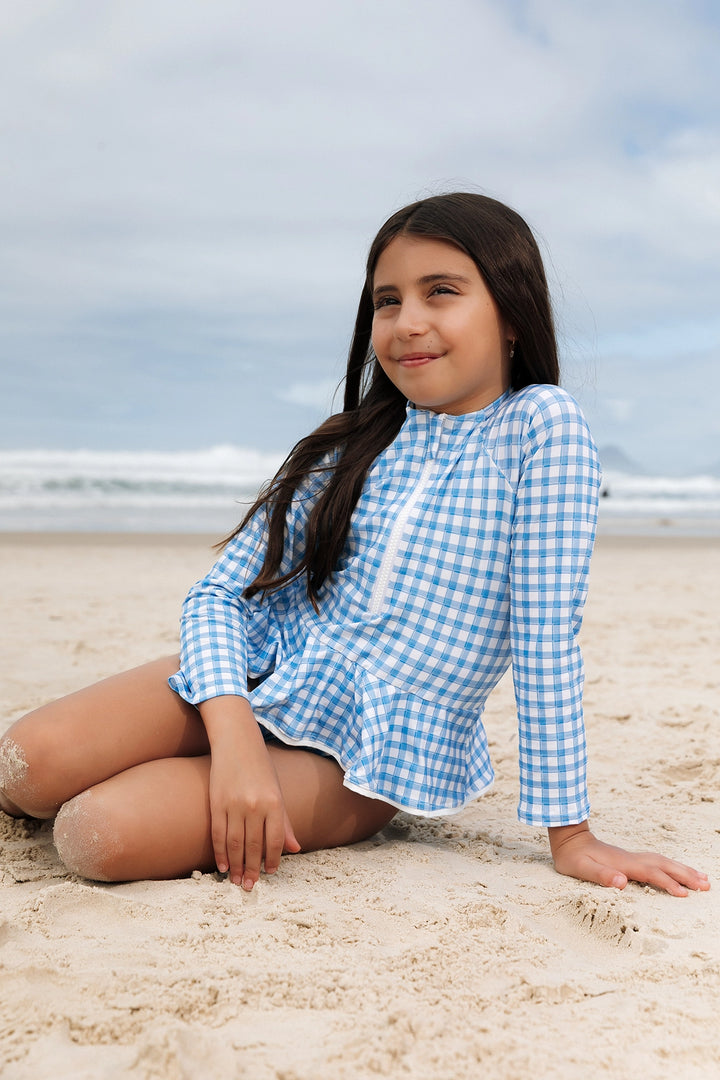 Maiô Tati Vichy Azul