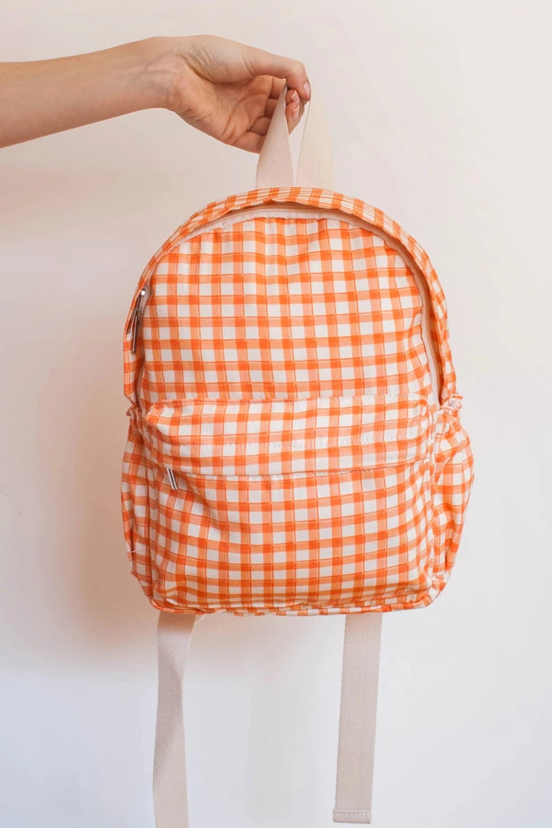 Mochila Infantil Vichy Laranja