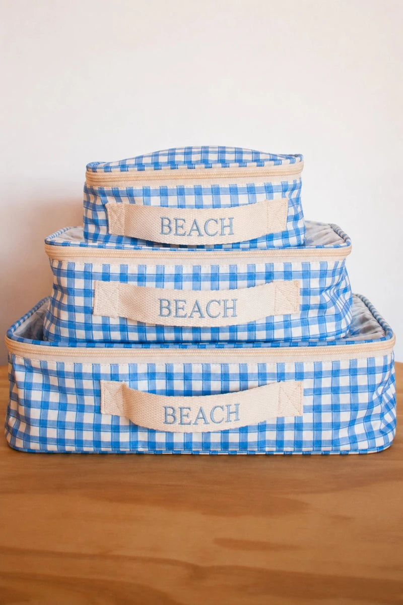 Organizadores de Mala Vichy Azul - Lili Sampedro