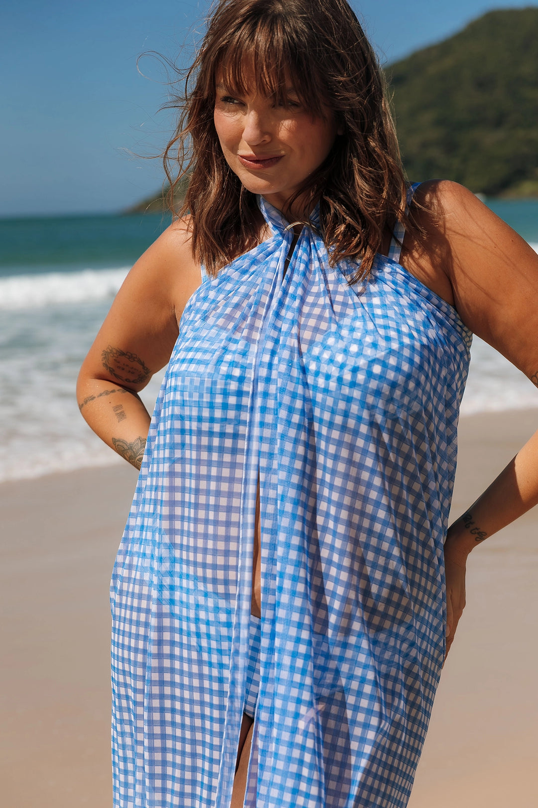 Pareô Cathy Vichy Azul