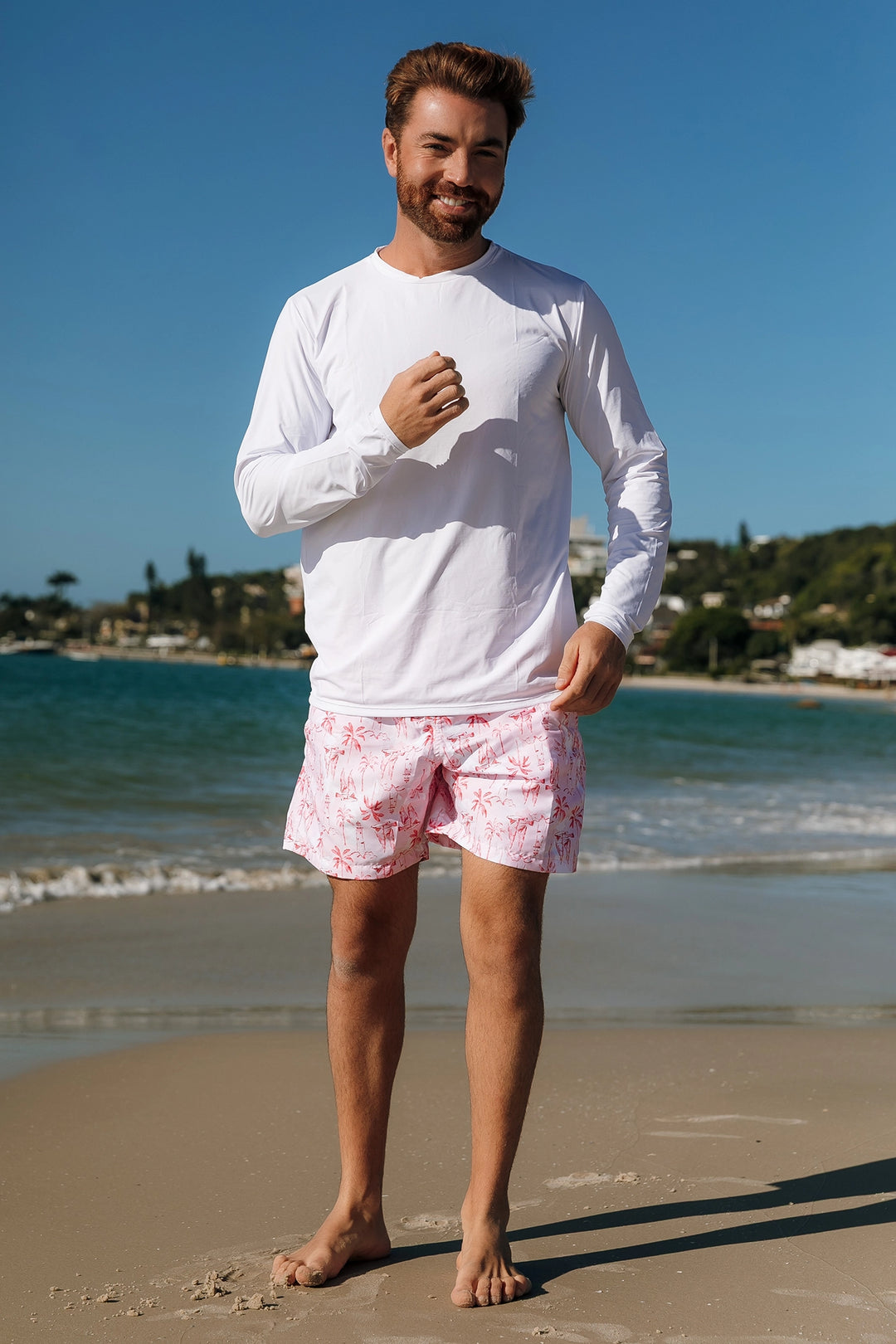 Camiseta Masculina Proteção UV Branca