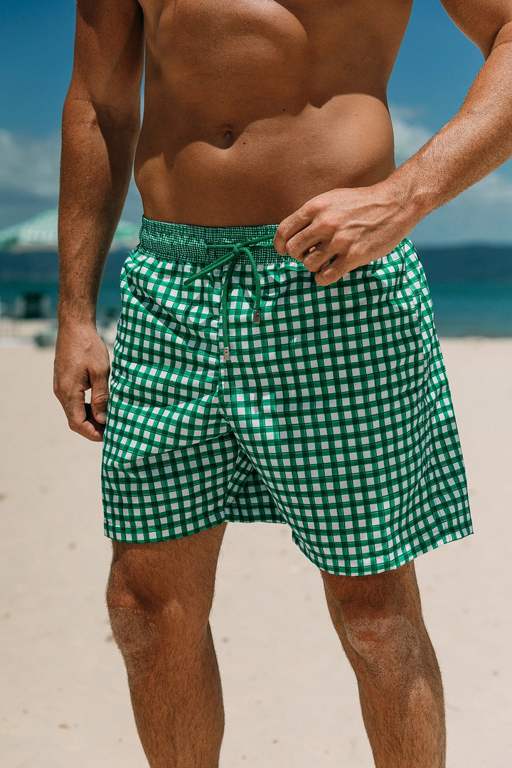 Short Masculino Vichy Verde