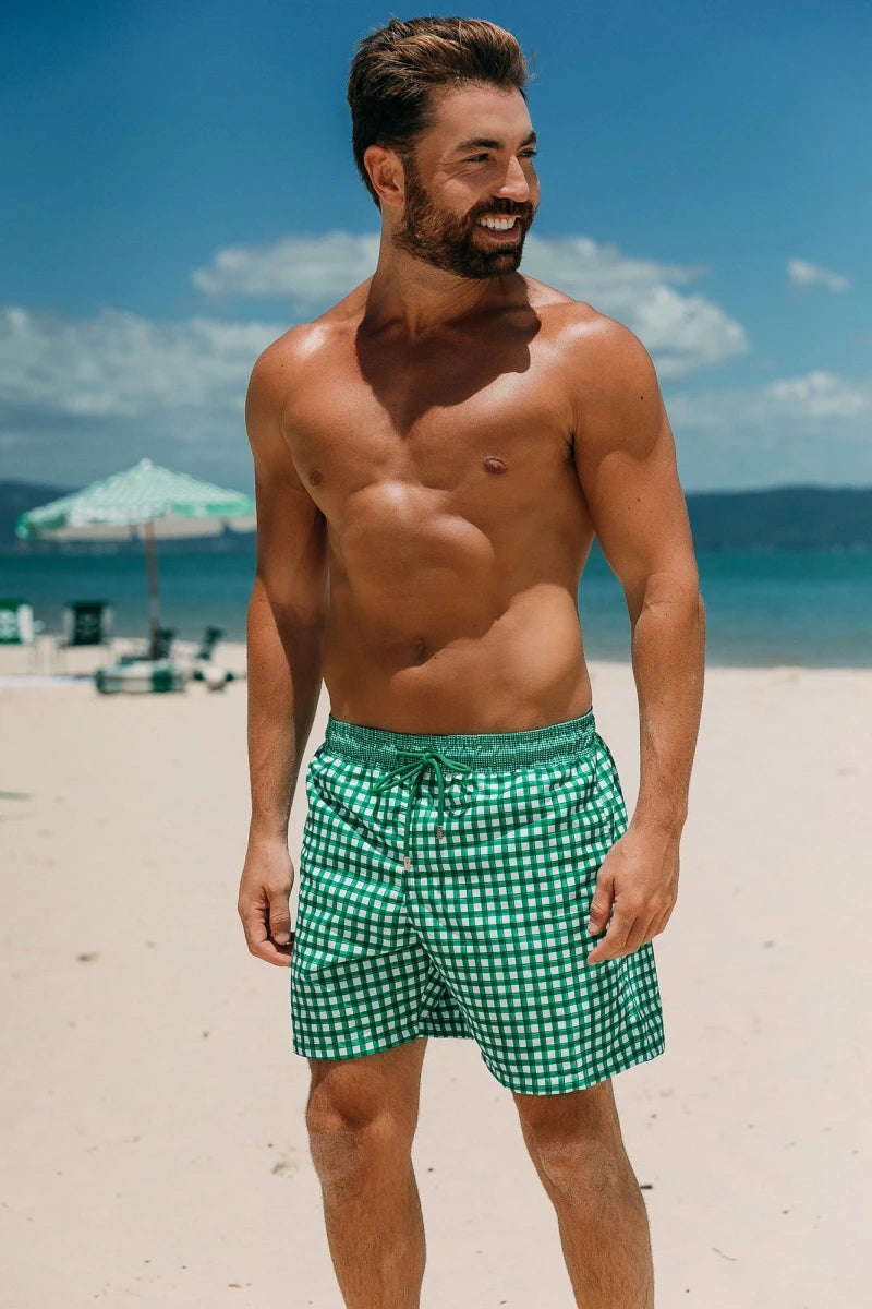 Short Masculino Vichy Verde