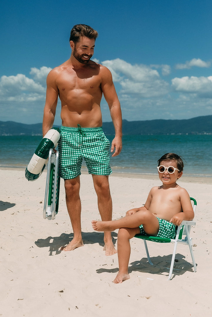 Short Masculino Vichy Verde