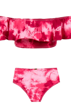 Biquíni Adolescente Bianca Tie Dye Marsala da Lili Sampedro