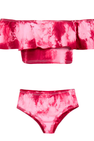 Biquíni Adolescente Bianca Tie Dye Marsala da Lili Sampedro
