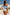 Biquíni Top Ciganinha com Babadinho estampado Vichy Xadrez Azul e Branco com a Calcinha de Biquíni Cintura Alta Hot Pants da Lili Sampedro