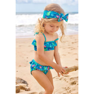 Biquíninho Infantil de Praia Feminino Idades 1 a 8 anos Estampado Cavalo Marinho da Lili Sampedro Moda Praia Família
