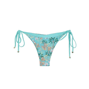 Calcinha cortininha Lucy Estampado Coqueiros Tiffany Lili Sampedro Moda Praia Brasileira