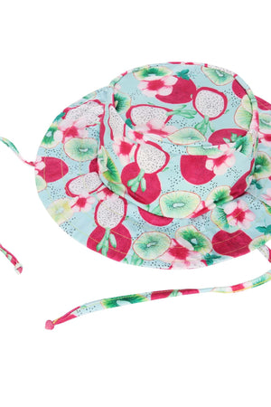 Chapéu de Praia Infantil com Proteção UV Kiwi e Pitaya