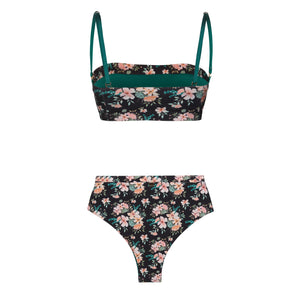 Calcinha Hot Pants com Cintura Alta e Corte Asa Delta na Estampa Floral