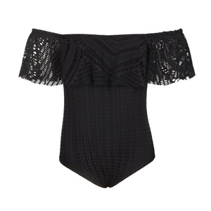 Maiozinho Infantil Tipo Ciganinha Olivia de Renda Preto