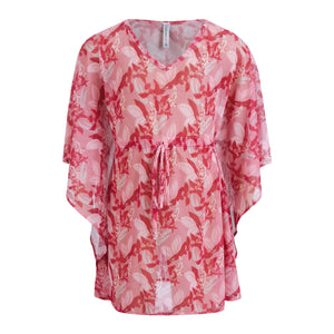 Saída de Praia Infantil Feminino no Modelo Kaftan Kimono Moda Praia Infantil Brasileira