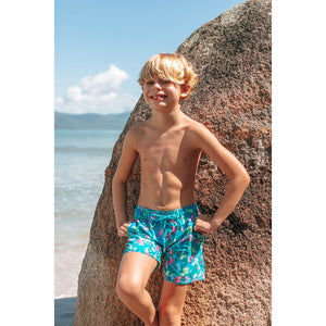 Short Infantil Moda Praia da Lili Sampedro na Estampa Cavalo Marinho