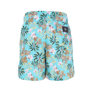 Short Infantil Masculino Moda Praia Estampado Coqueiros Tiffany da Lili Sampedro Moda Praia Família