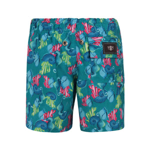 Short Infantil Moda Praia da Lili Sampedro na Estampa Cavalo Marinho